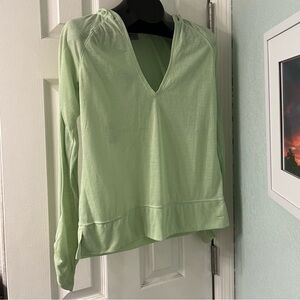 C9 by Champion V-neck lime green medium hooded long sleeve top